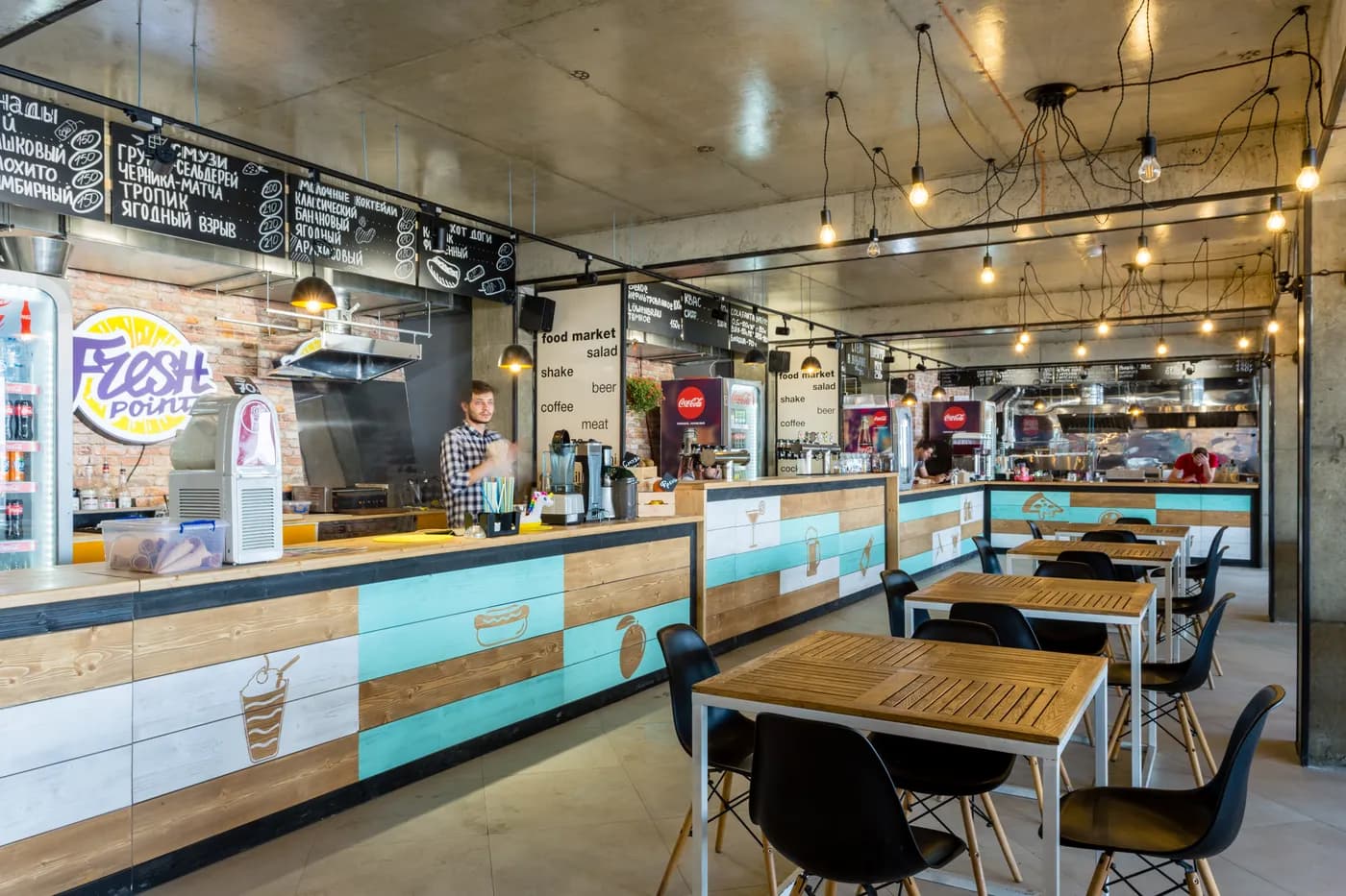 Food-market interior